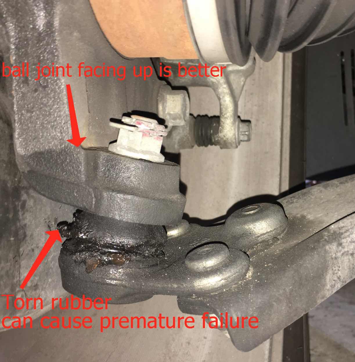 Lower Control Arm Ball Joint Sleeve Out Of Place Honda Tech Honda Forum Discussion I replaced my front lowers at around 205k miles now almost 300k miles still no issues.