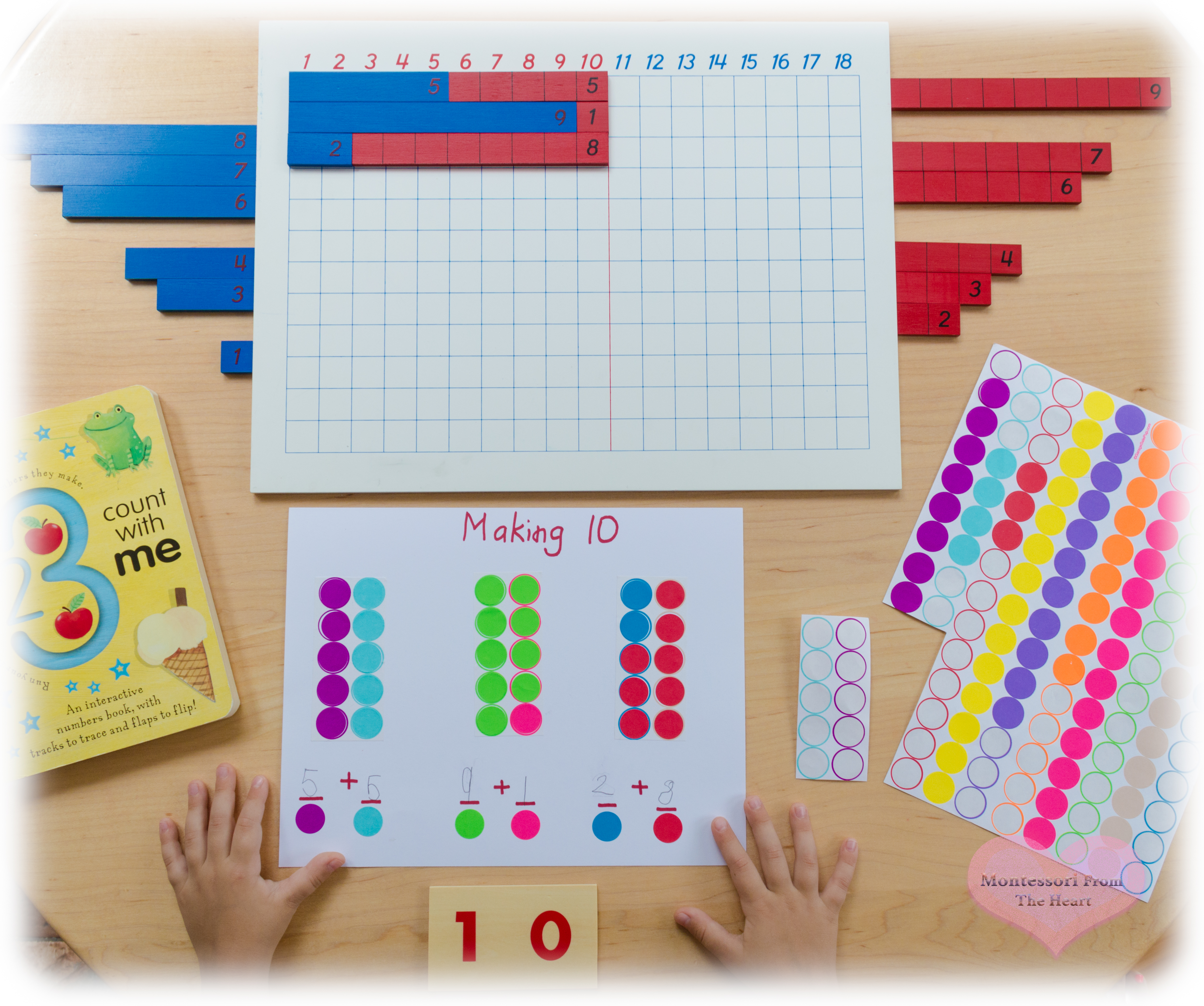 pic Montessori Addition Strip Board montessori from the heart