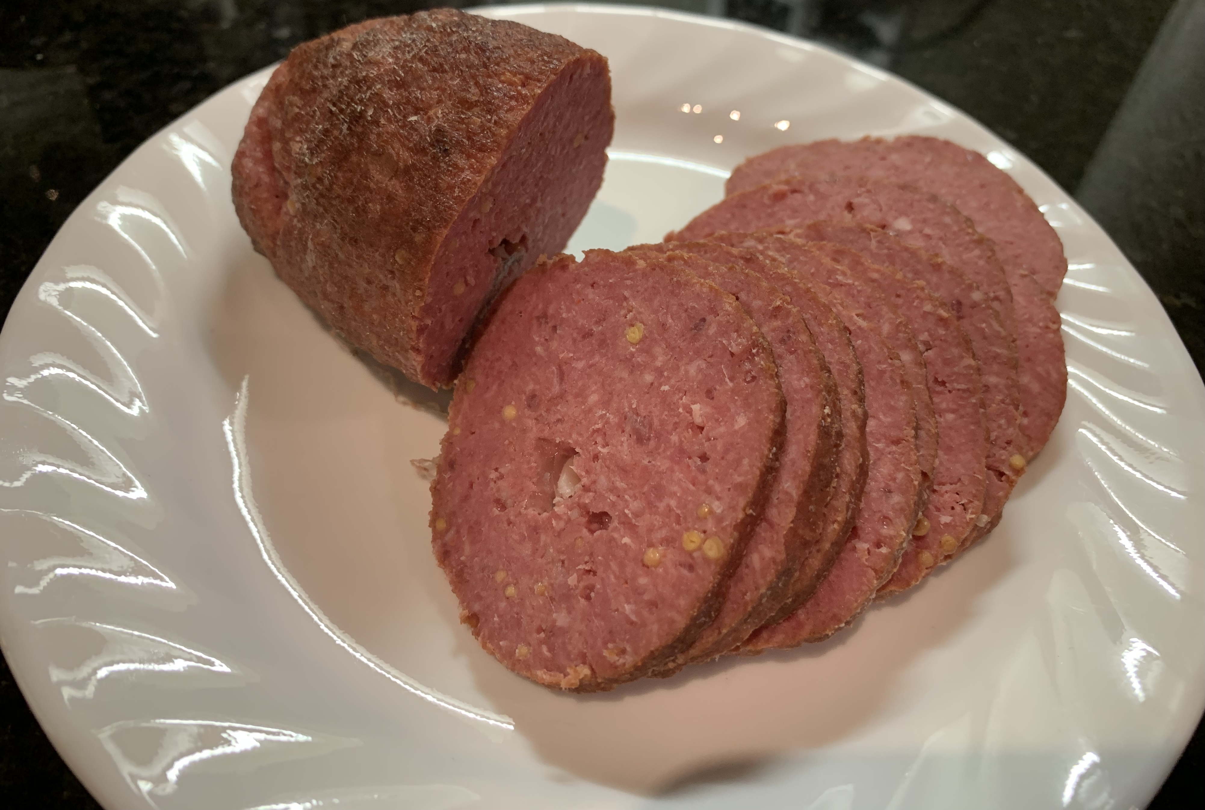 This homemade salami is good for party trays. Homemade Smoked Salami