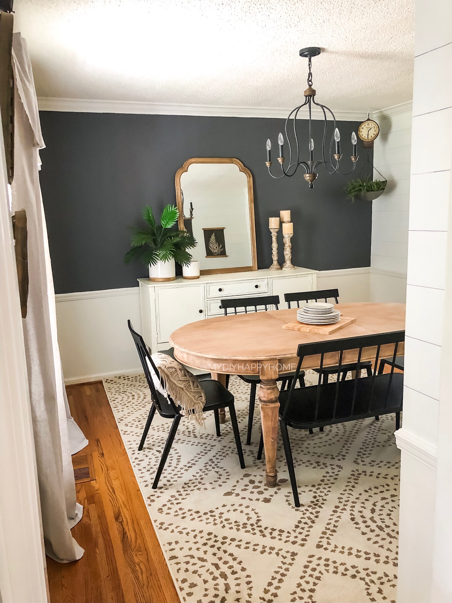 pics Shiplap Dining Room Wall dining room refresh on a budget
