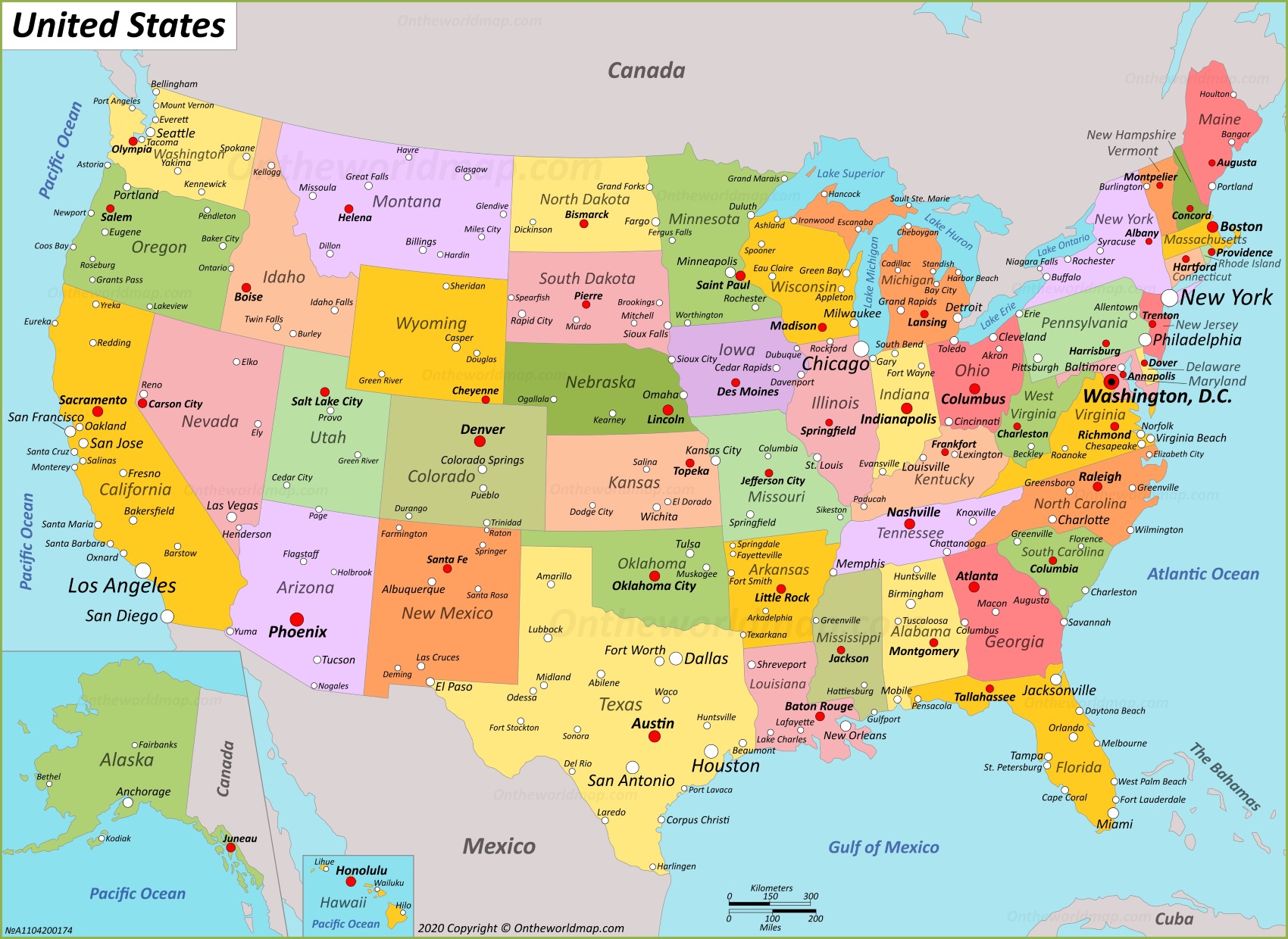 US Map With Cities Printable USA Cities Map Labeled US Interstate Us Map 