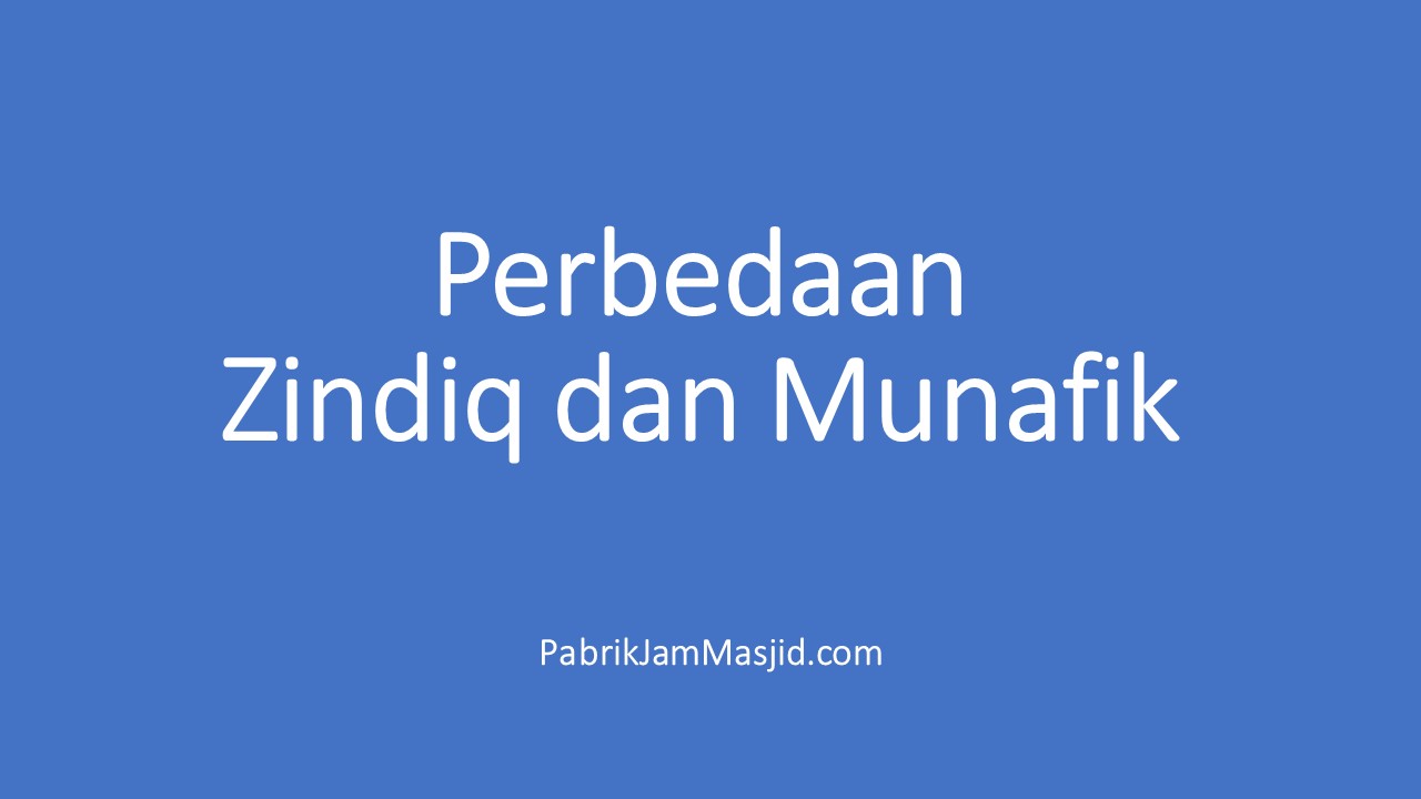 Makna Munafik Dan Fasik 