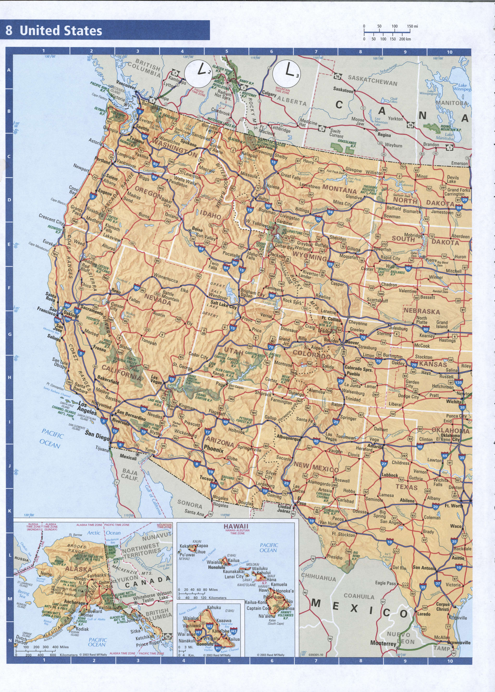 11 West Coast States In Usa Map Images 8 