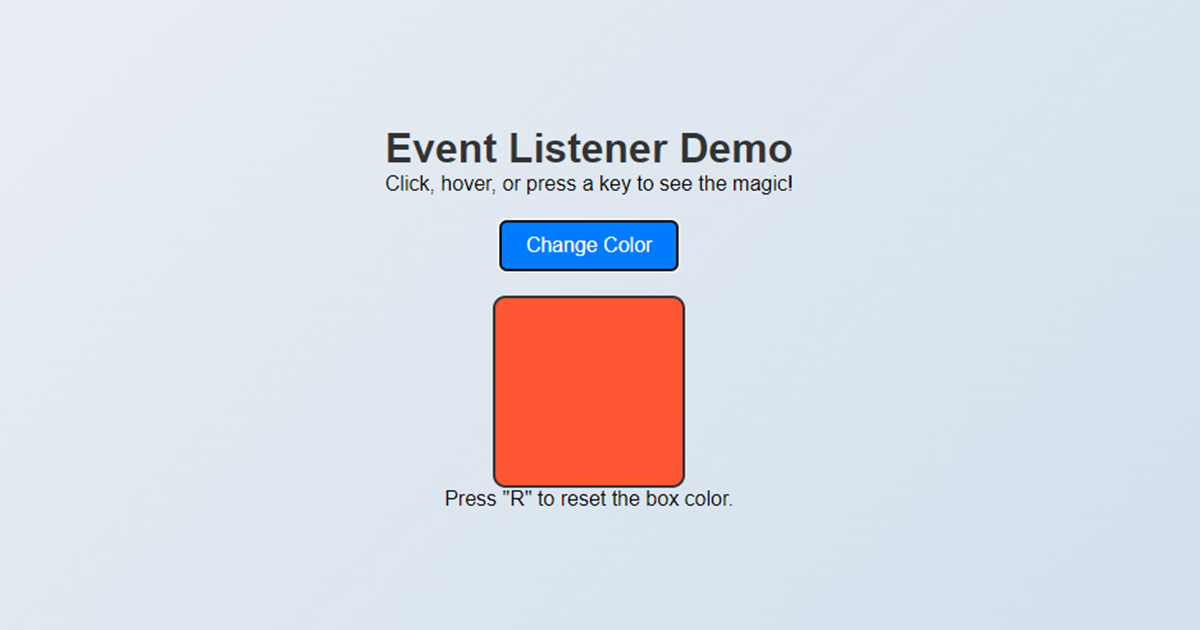 How to add Event Listener in JavaScript