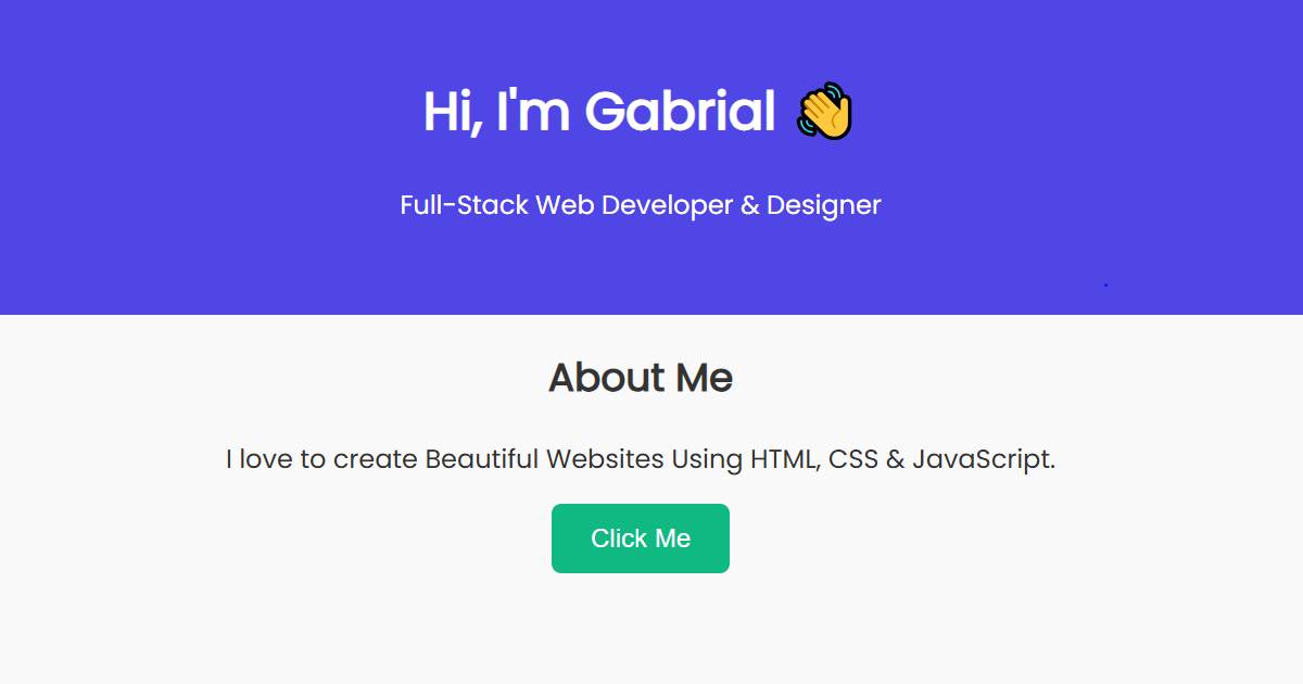Build a Website with HTML, CSS & JavaScript