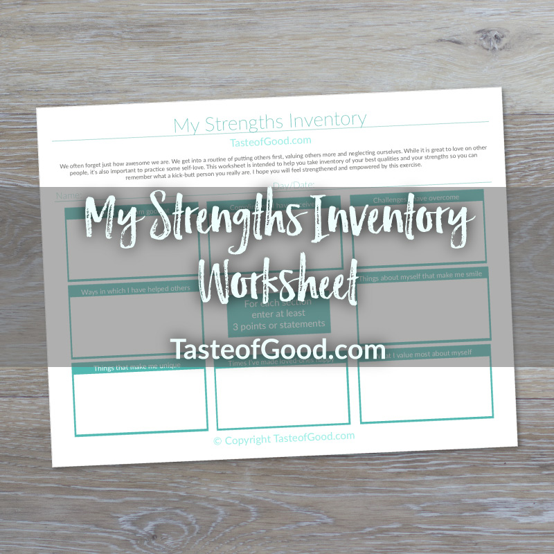 Self-discovery worksheet