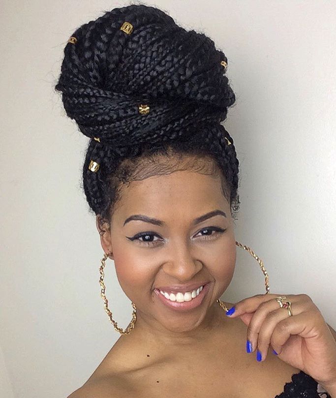 picture Updo Hairstyles With Box Braids top 20 box braids updo hairstyles