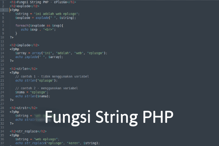 Fungsi String PHP - ePlusGo