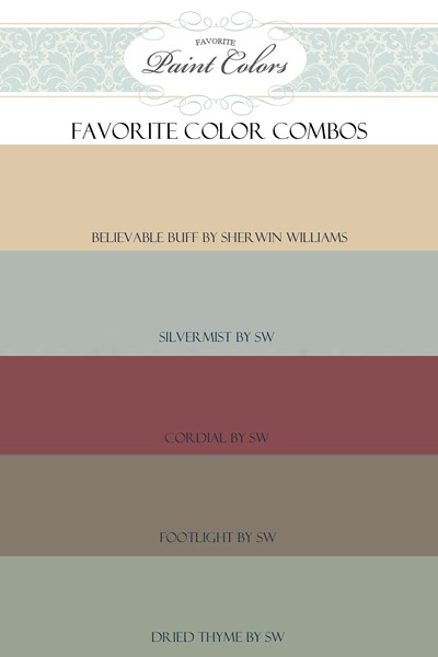 pic Sherwin Williams Believable Buff Coordinating Colors favorite paint colors blog