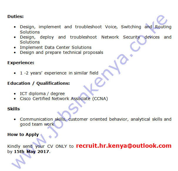Senior Remote Sensing Technician Job In Kenya The Best