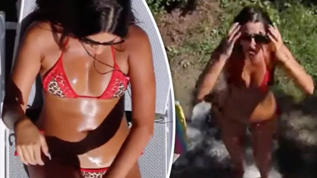 Prankster slated for covering stunning bikini-clad girlfriend in BIRD POO -  Daily Star