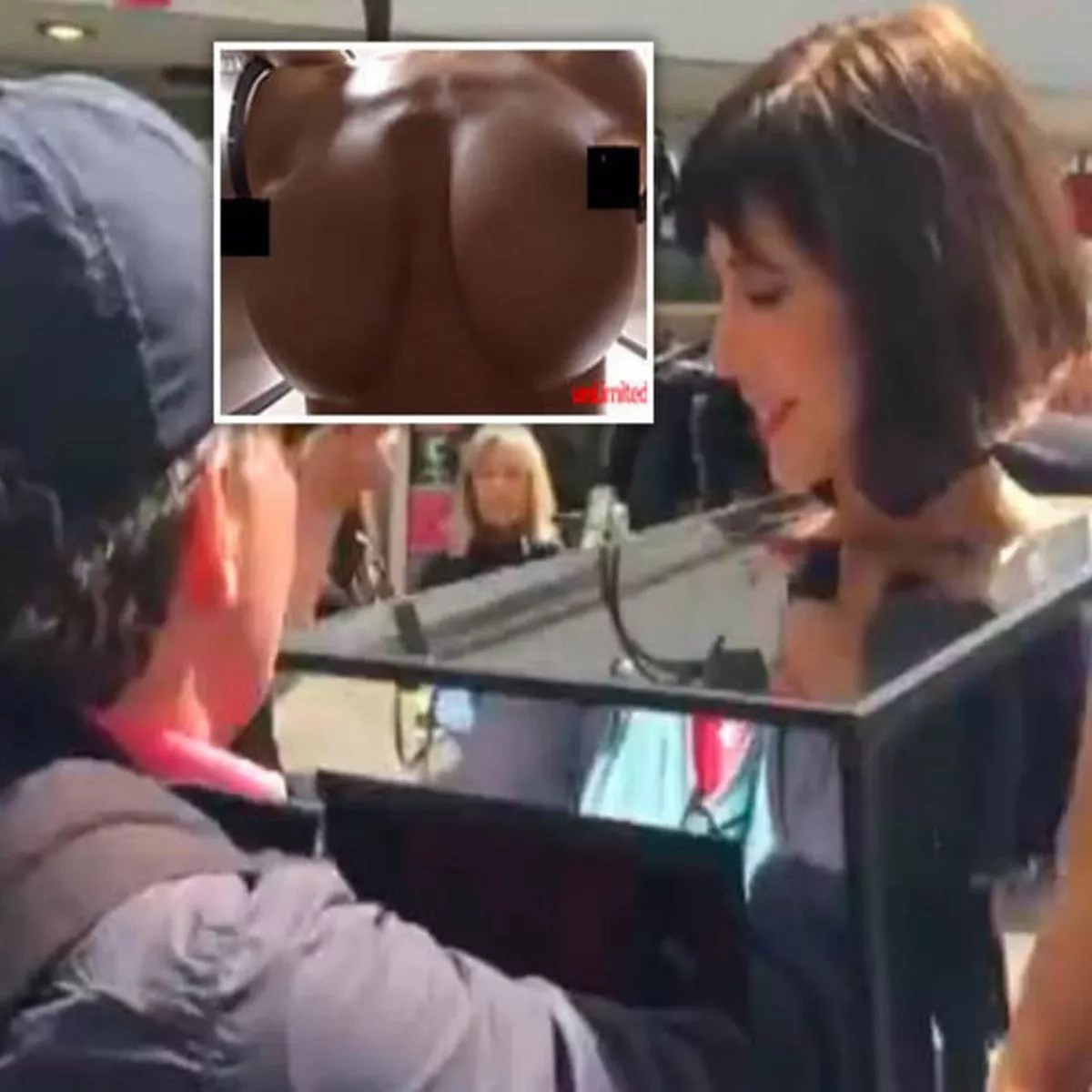 Woman has breast fondled by dog at exact moment she sings raunchy line from  Ariana Grande song