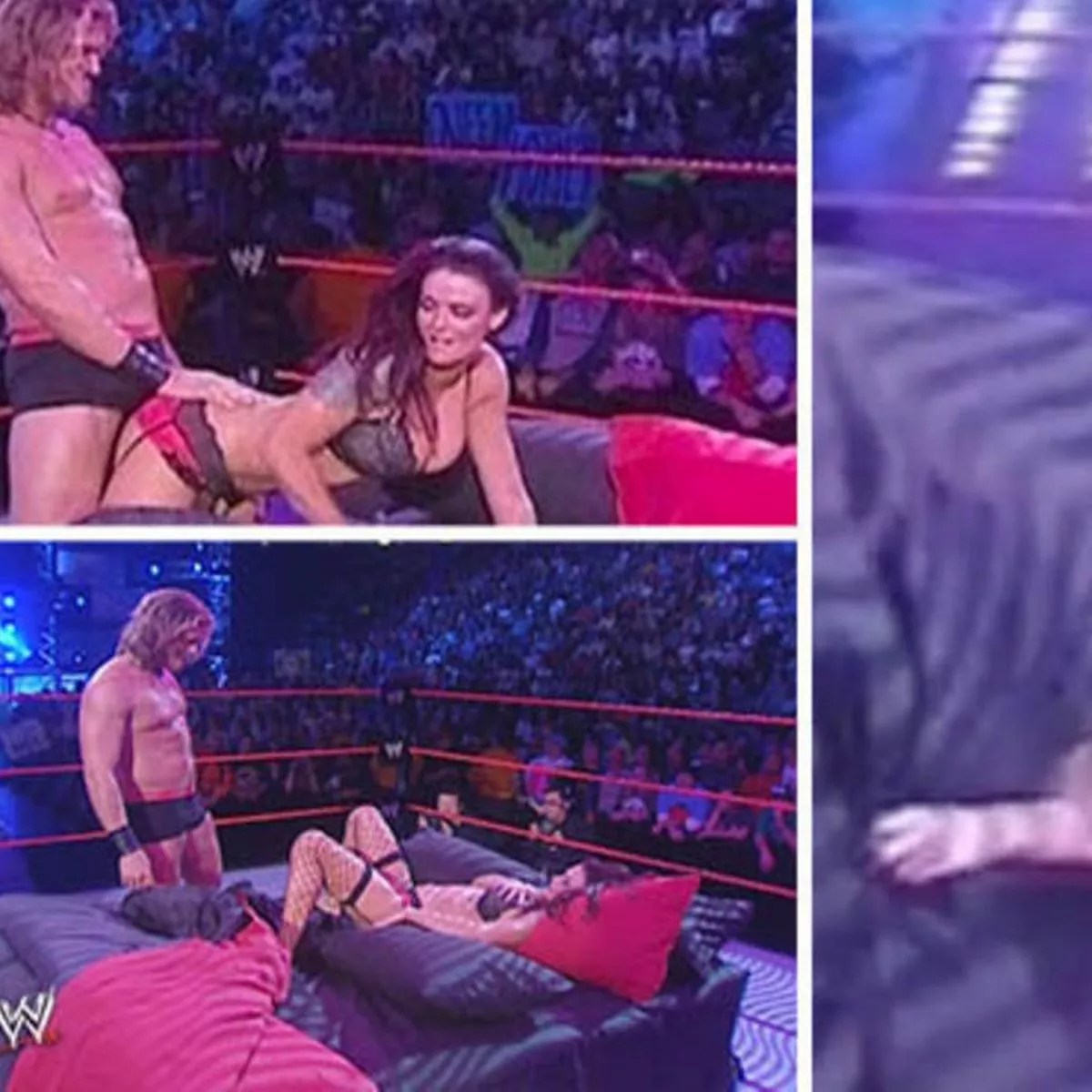 WWE star Lita exposes boobs while 'having sex' with Edge in X-rated Raw episode - Daily Star
