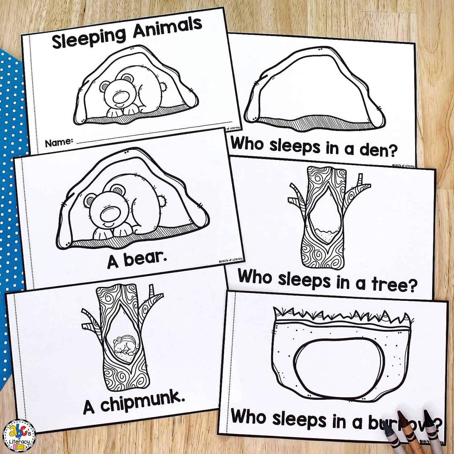 Free printable coloring pages hibernating animals printables