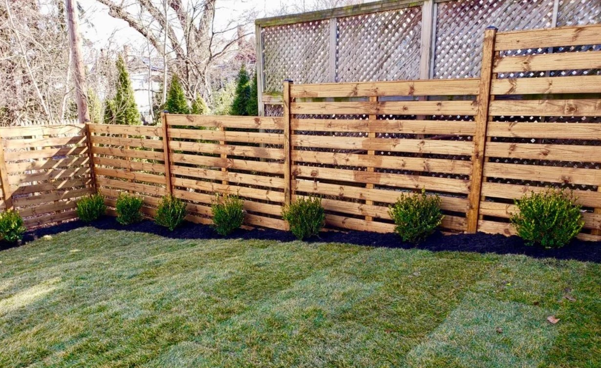 Modern Horizontal Vertical Fence Design Ideas