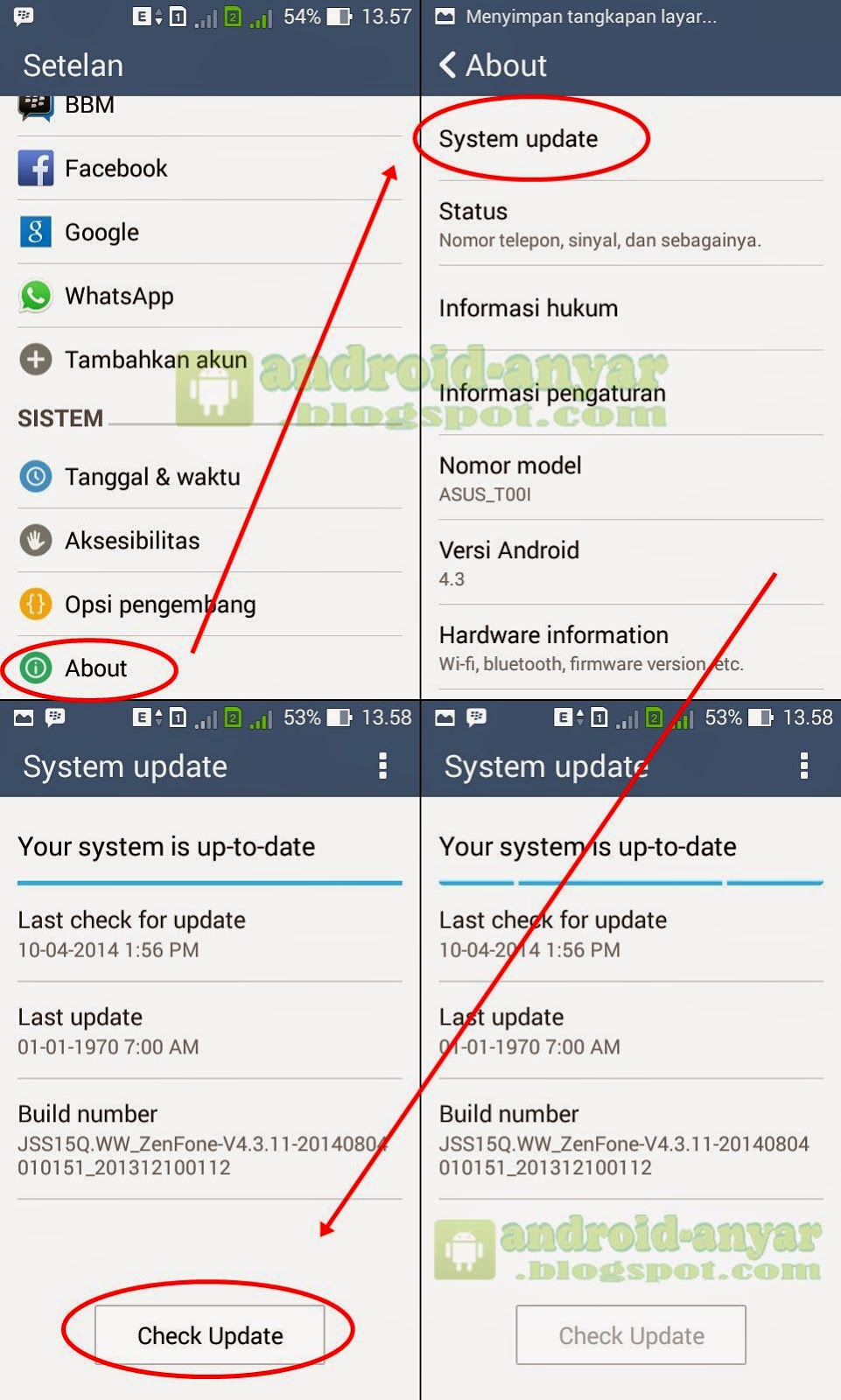 Cara upgrade android jelly bean ke kitkat tanpa pc