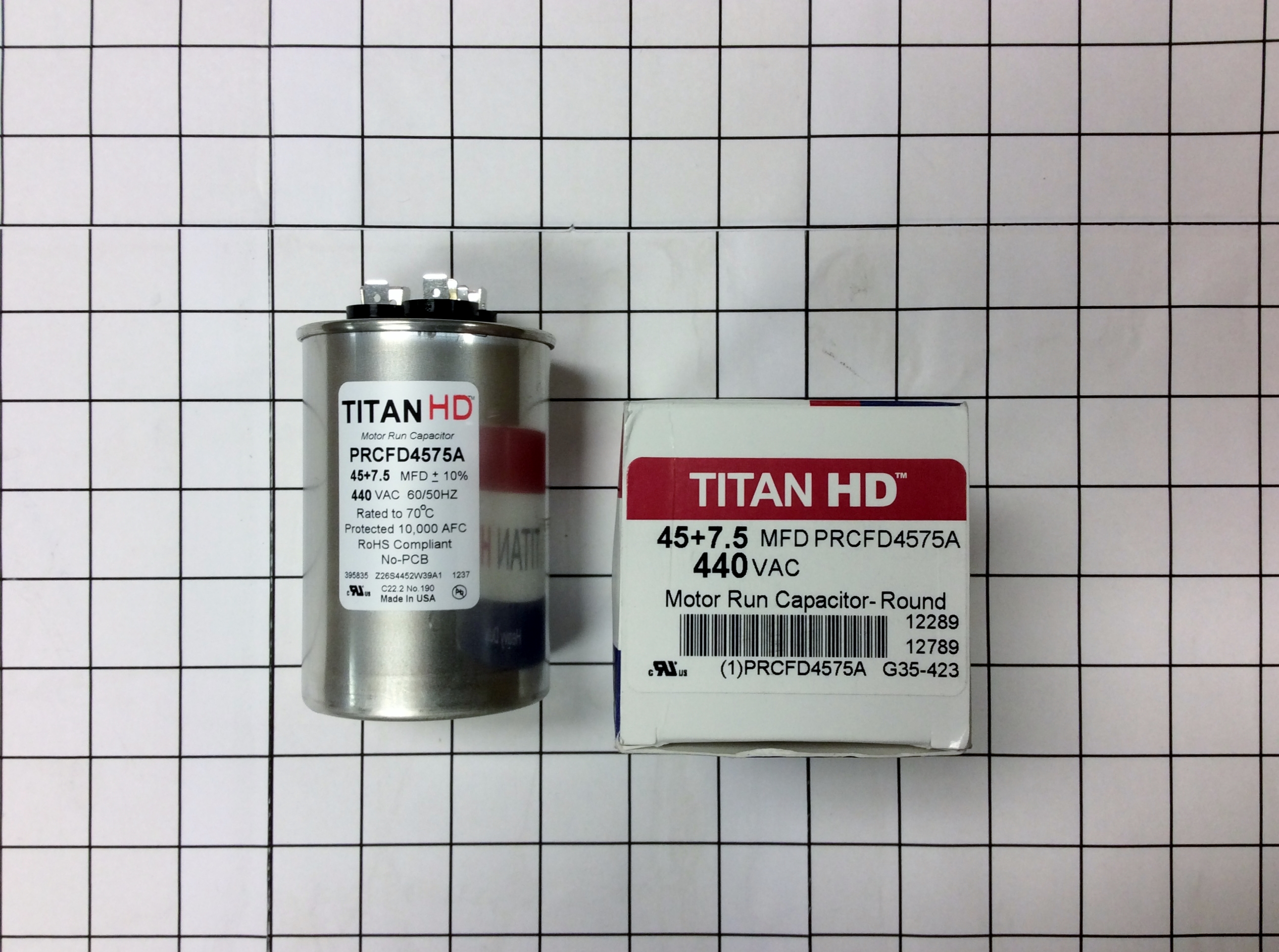 Titan Hd Prcfd4575a Motor Run Capacitor