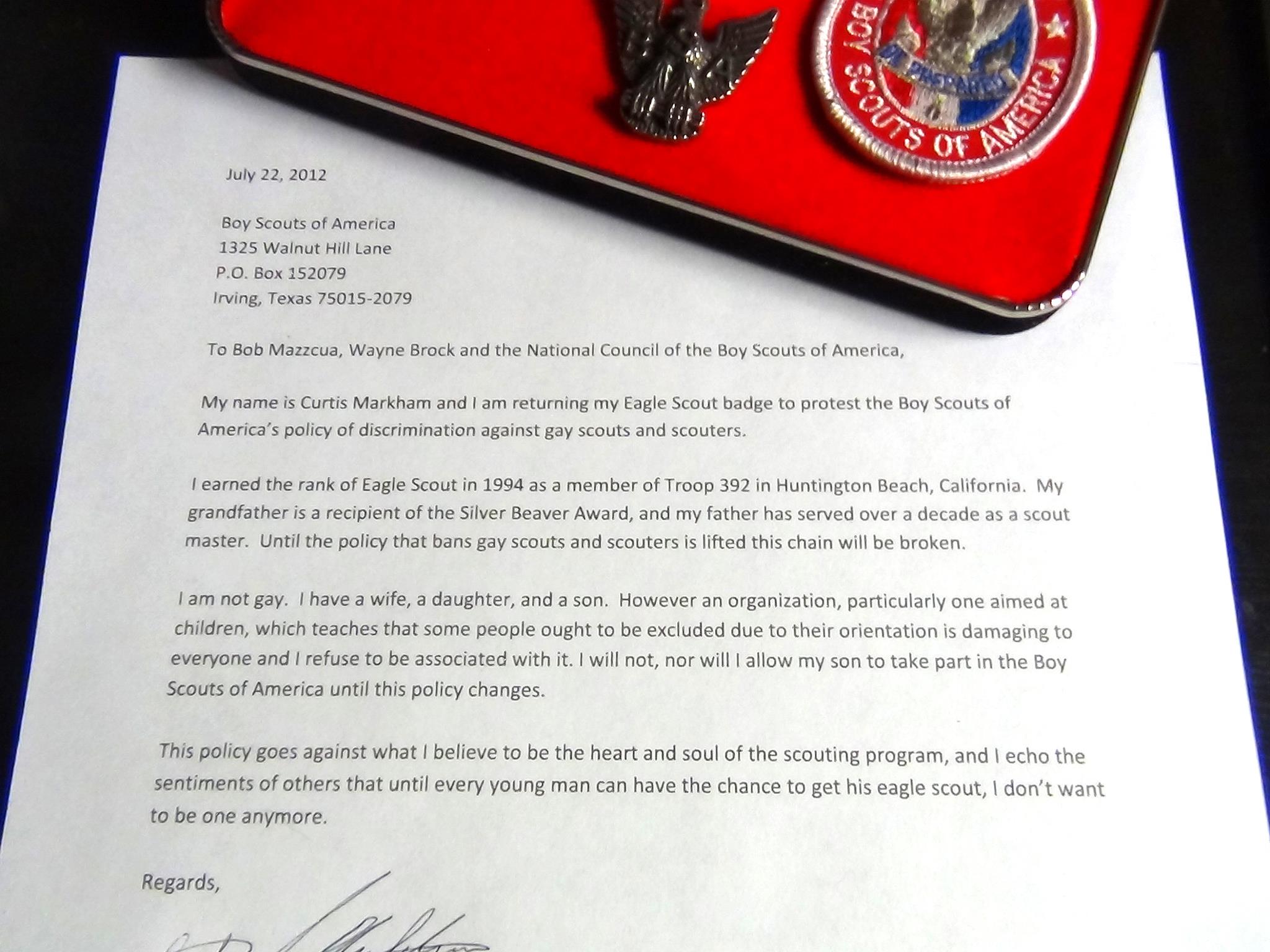 Eagle Scouts Stand Up To The Boy Scouts Of America Updated Boing Boing