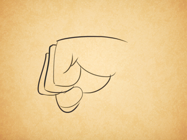 как нарисовать мускулистую руку