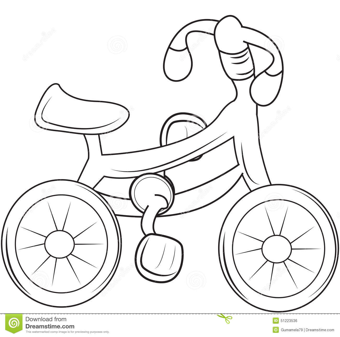 Free printable bicycle coloring pages