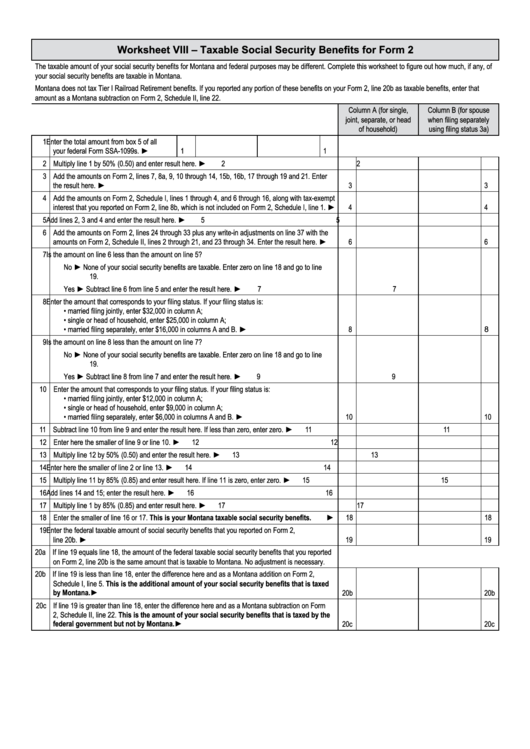 Taxable social security worksheet 2024