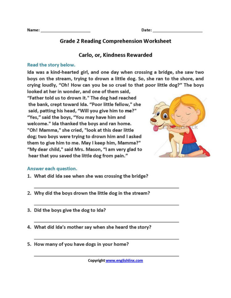 Science comprehension worksheets