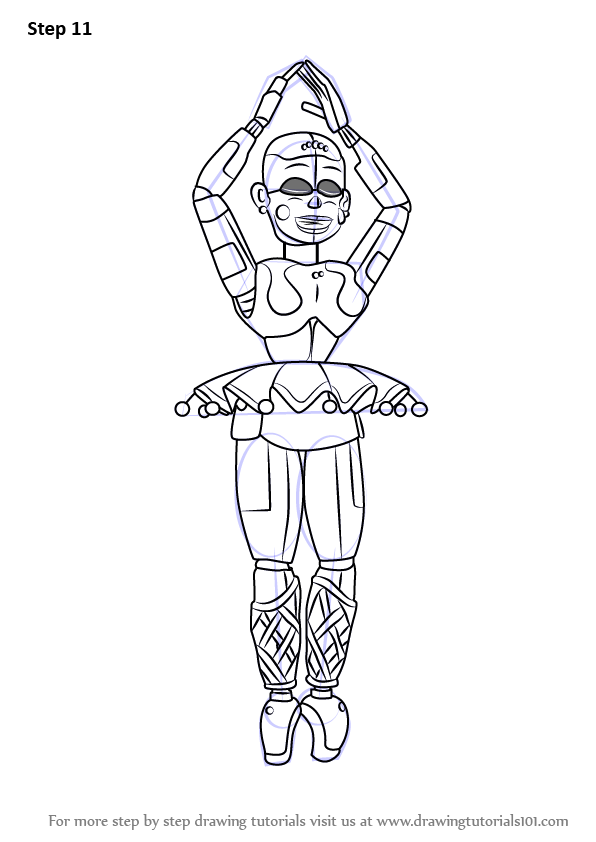 wallpapers Fnaf Sister Location Ballora Coloring Pages sister location funtime foxy coloring