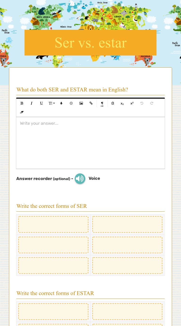 Ser Estar Haber Worksheet Artofit - Best Nature Illustrations in 4K