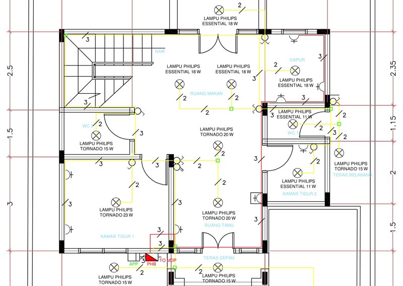 Teknik Perencanaan Instalasi Listrik Rumah Tangga Yang Benar Dan Efisien Cara memasang Stabilizer Listrik secara sentral untuk instalasi listrik baik di Rumah Kantor Gedung Ruko Industri Rumah Sakit dll urutan instalasinya sama saja yaitu Stabilizer Listrik dipasang diantara Meter dari PLN dan Box MCB Group.