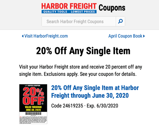 photo Harbor Freight Coupon May 2021 does harbor freight accept expired
