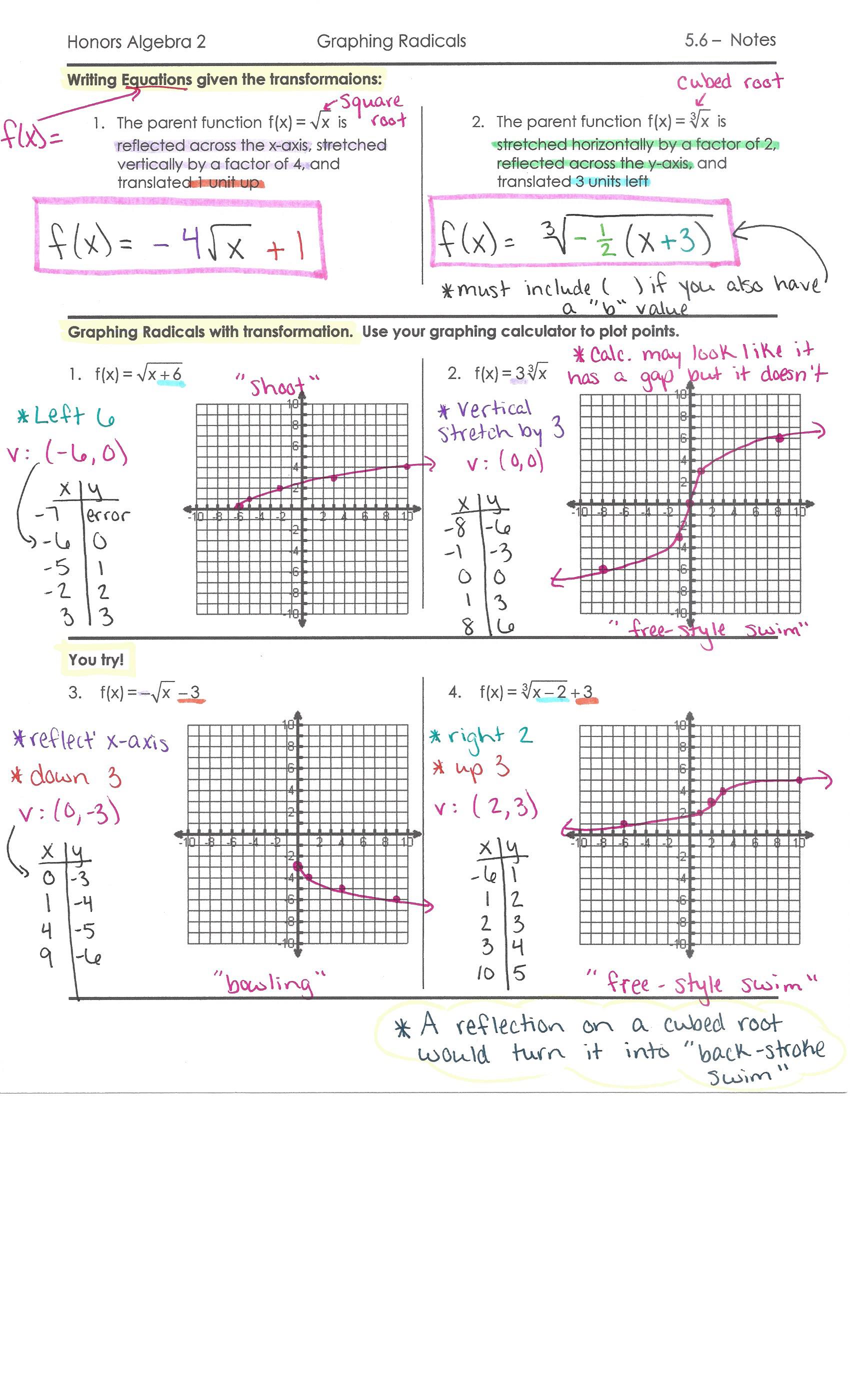10++ rational functions worksheet