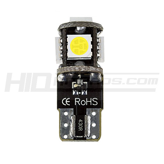 Hkp T10 168 5 Smd Led Bulb Can Bus Hid Kit Pros