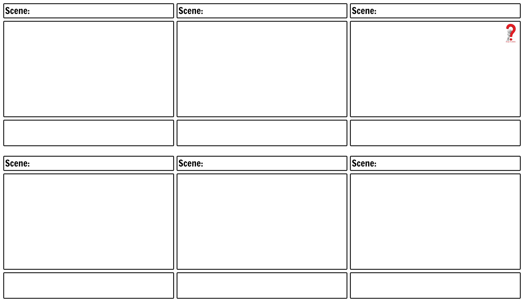 Storyboard template word