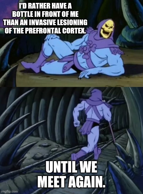 Until we meet again meme skeletor