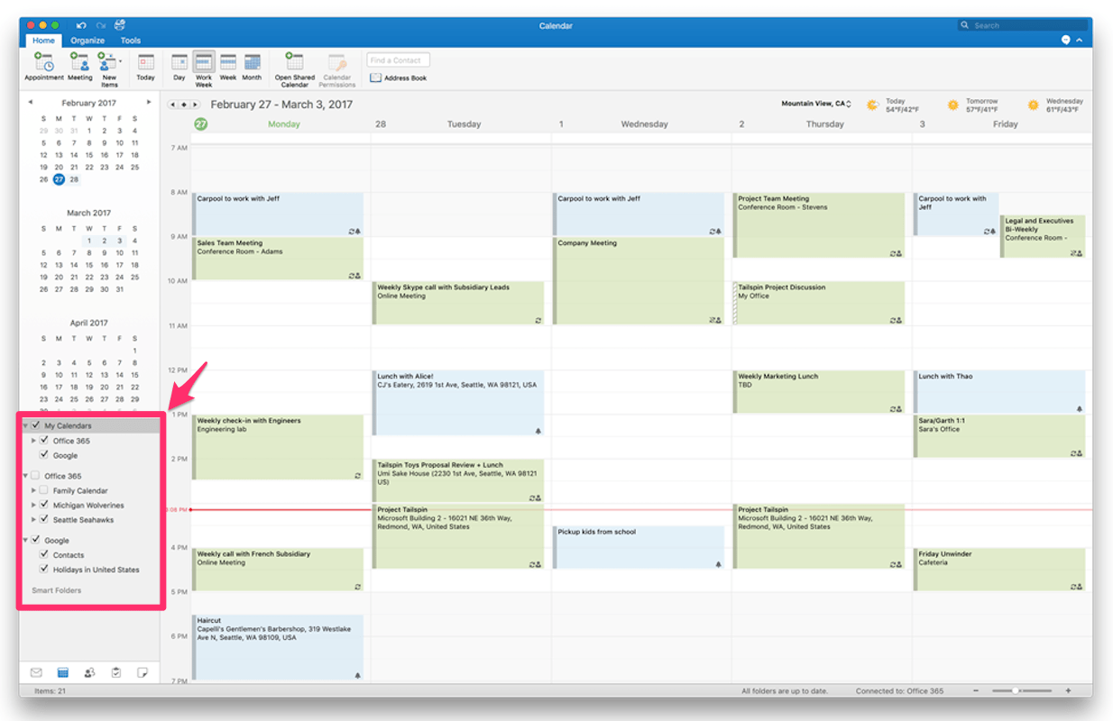 Unshare outlook calendar