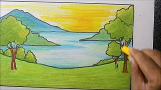 Cara Menggambar Pemandangan Pensil Warna - Gambar Lucu 180_X_320_jpg