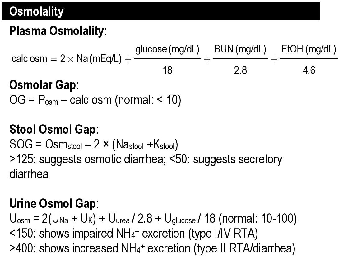 How to calculate osmolarity