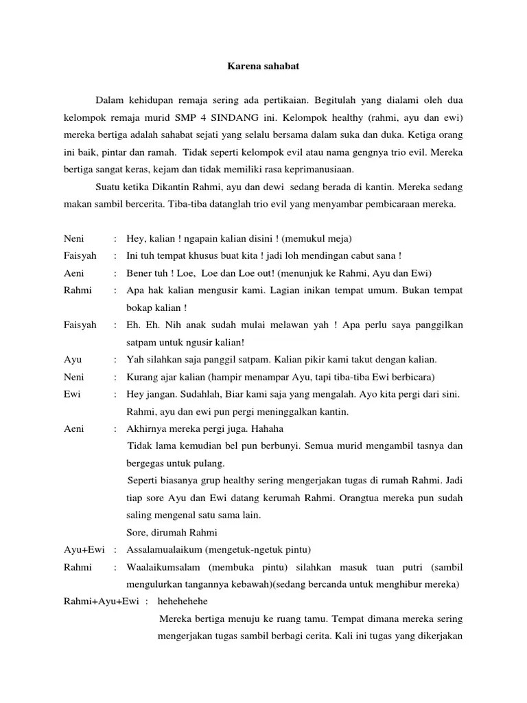 17+ Contoh Naskah Drama 6 Orang Tentang Persahabatan