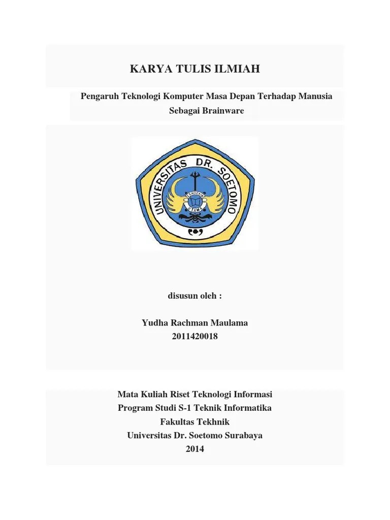 Contoh Cover Laporan Ilmiah Nusagates Berikut ini adalah kumpulan contoh karya ilmiah biologi yang sederhana saja.