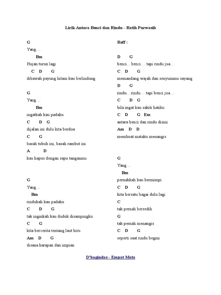 Lirik Lagu Disana Cinta Disini Rindu