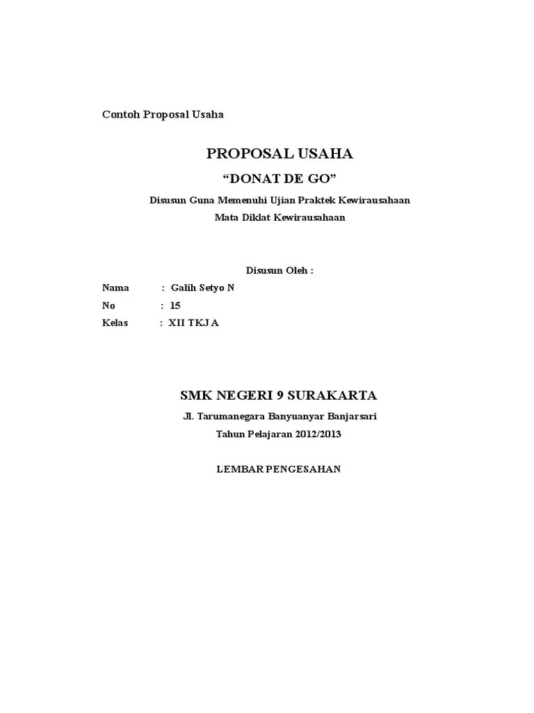 18+ Makalah Bisnis Plan Donat