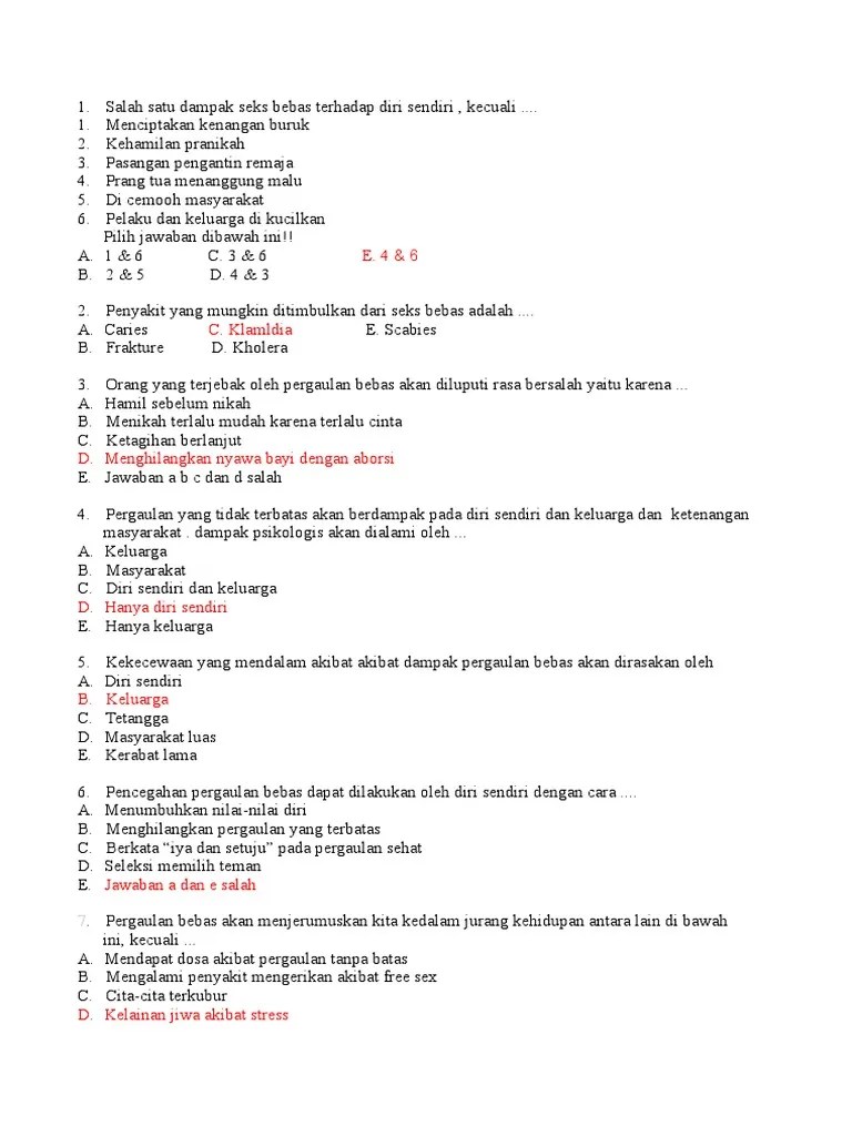 Soal Jawaban Bahaya Narkoba - Kumpulan Contoh Surat dan Soal Terlengkap