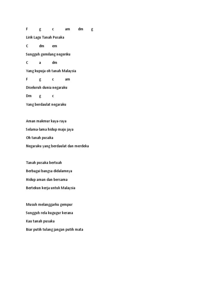 Lirik Lagu Indonesia Jaya Beserta Kunci Gitar