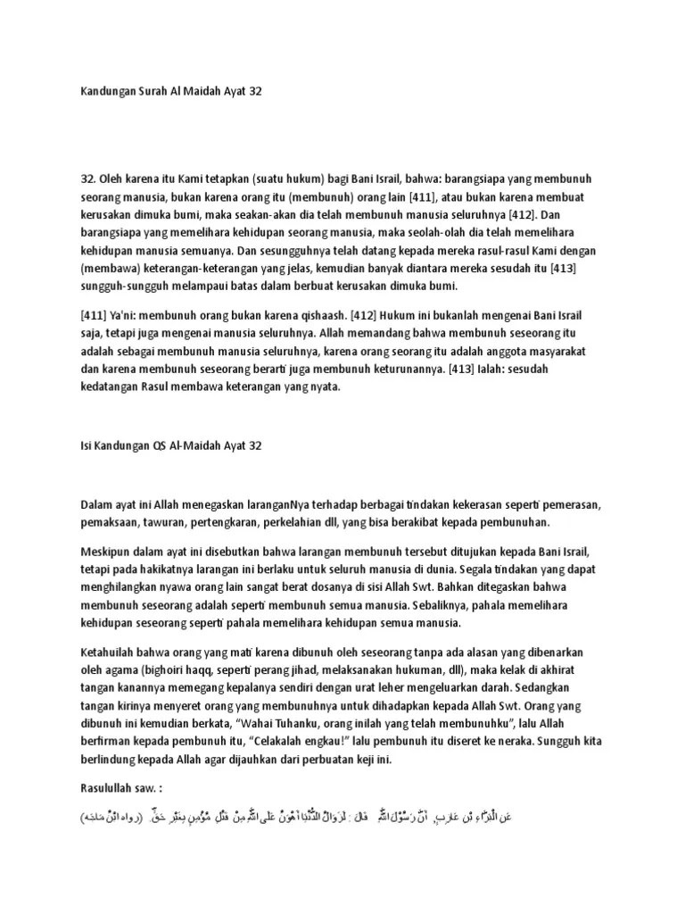 Surah Al Maidah Ayat 48 Beserta Hukum Bacaannya – Nasi