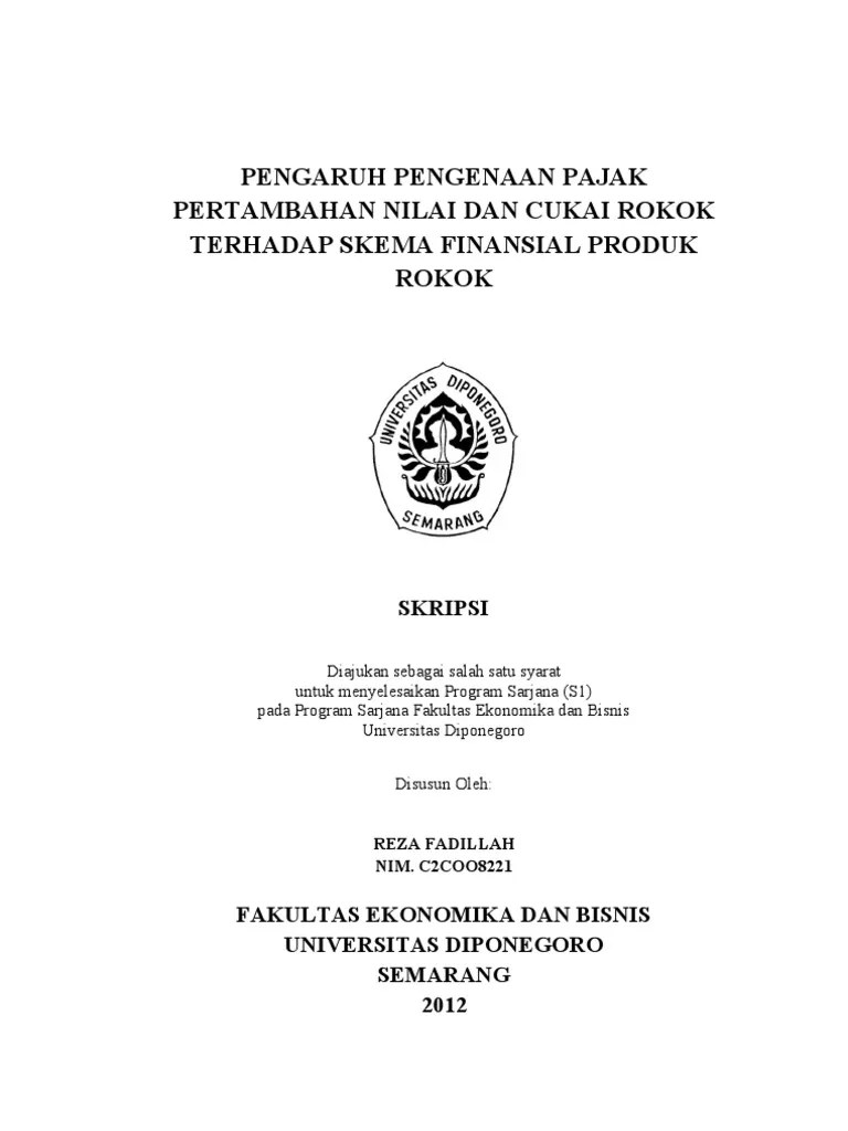 Jurnal Skripsi Akuntansi Keuangan - Contoh Surat