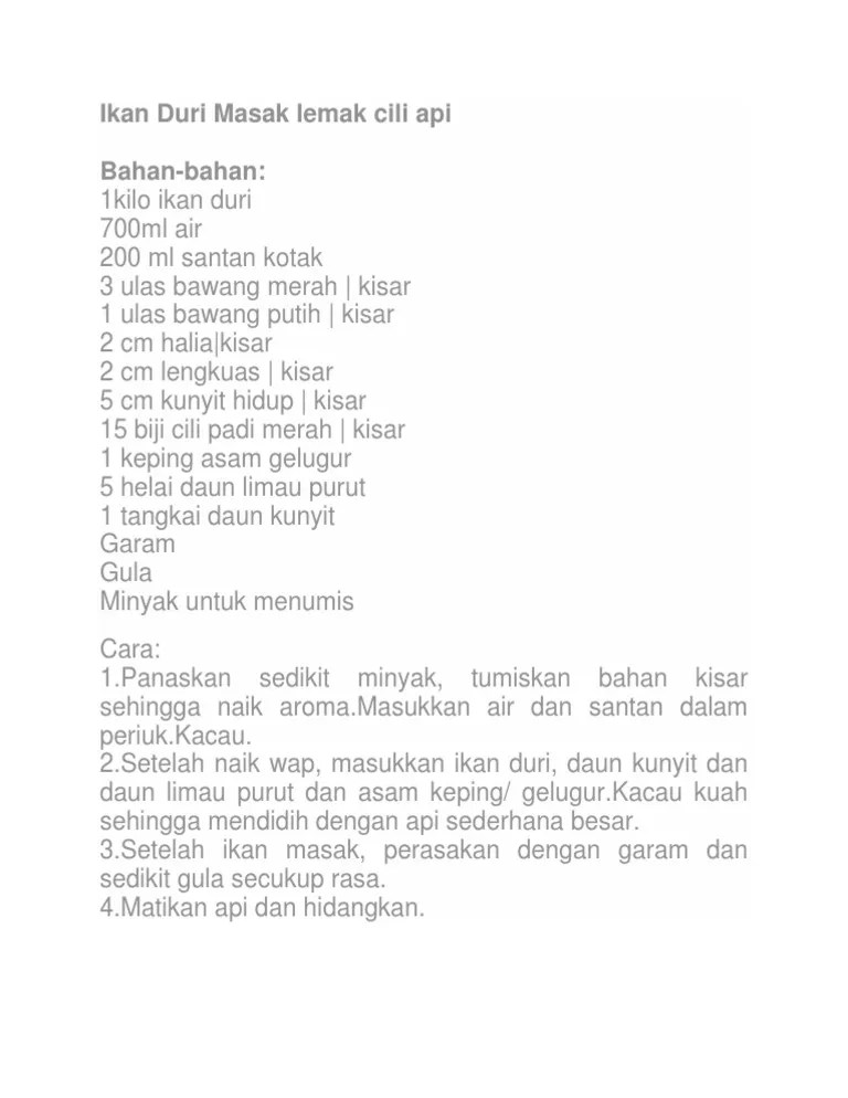 Well i came up with a little baddie starter kit. Resepi 1 Kilo Ikan Mambung Lemak Cili Padi Club Ikan Kerisi Masak Lemak Cili Padi Tanpa Tumis Yang Sedap Dan Mudah Qasey Honey