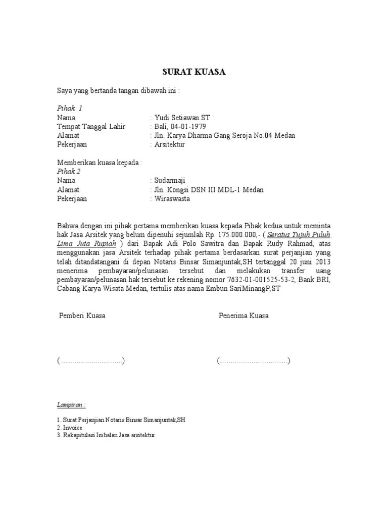 Contoh Surat Pernyataan Untuk Menagih Hutang - Kumpulan Contoh Surat dan  Soal Terlengkap