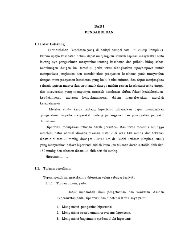 18+ Makalah Tentang Hipertensi Dan Hipotensi