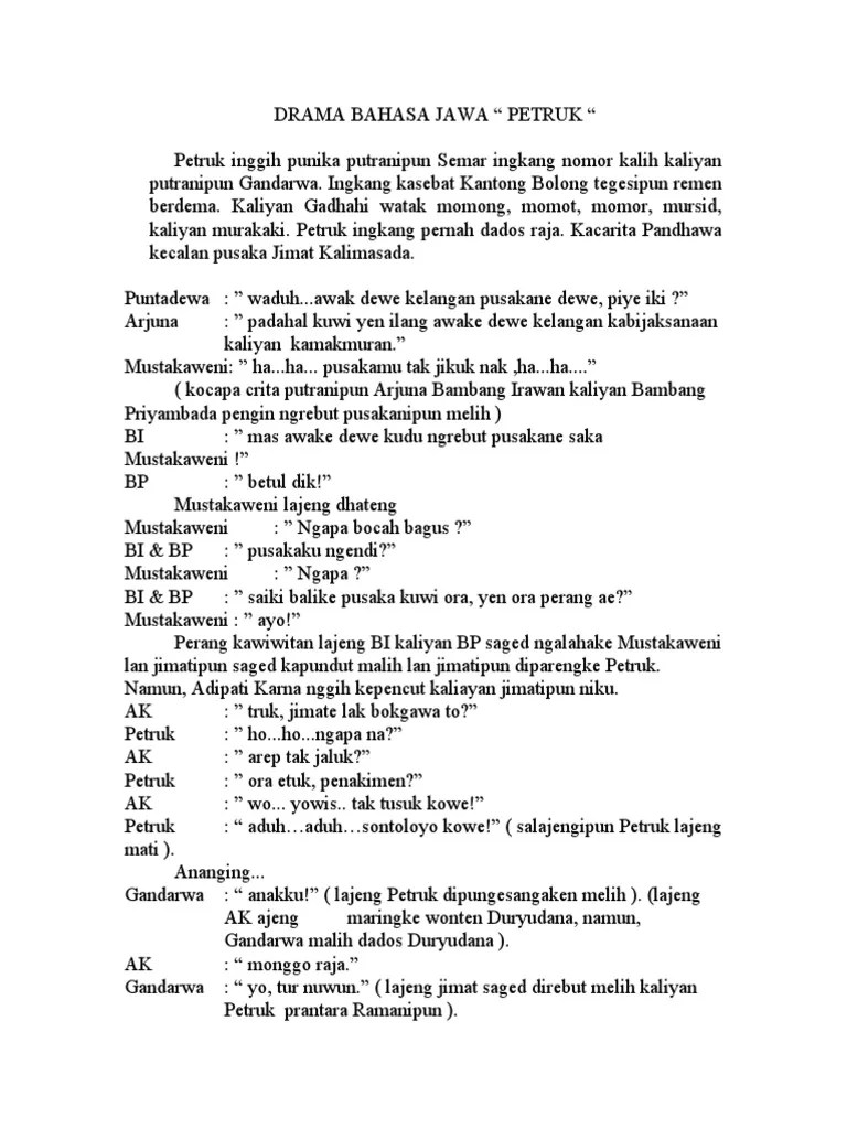 Avoir La Vogue Naskah Drama Cerita Rakyat Bahasa Jawa Showing 1 1 Of 1 Aku lahir tanggal 04 Juli.