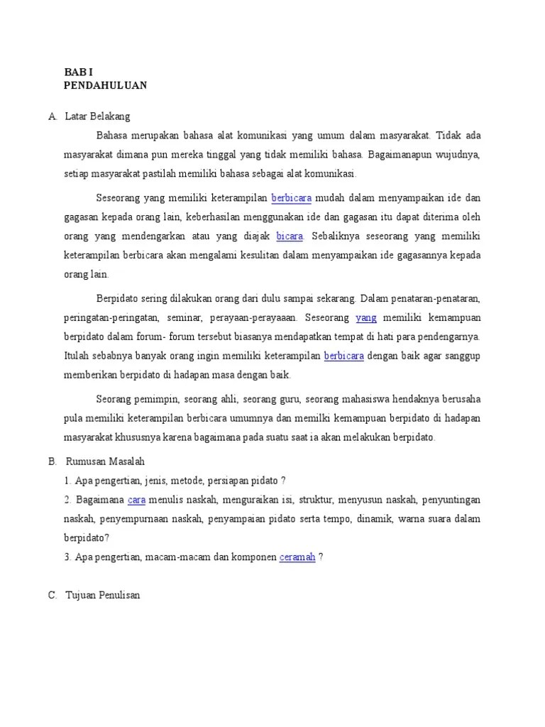16+ Makalah Bahasa Indonesia Tentang Ceramah